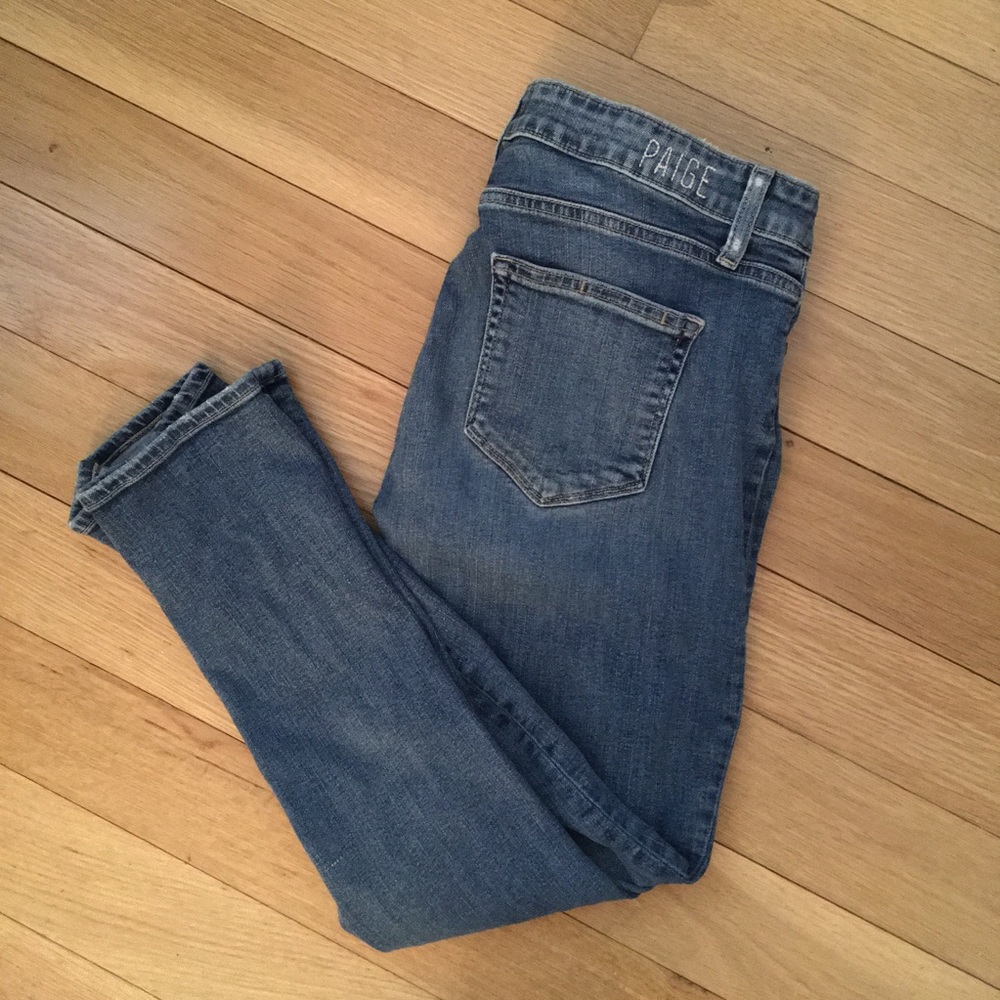 PAIGE Brigitte Skinny Blue Denim Jeans - Size 27 - Picture 3 of 11